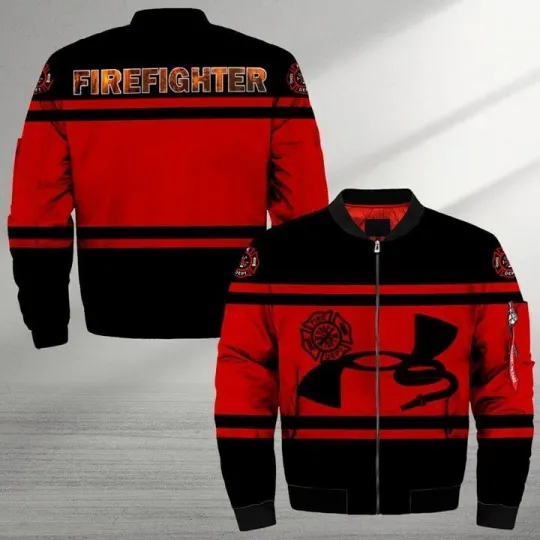 Discover FIREFIGHTER - Bomber Jacket Gift for Holiday
