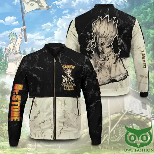 Discover Kingdom of Science Dr Stone Printed Bomber Jacket