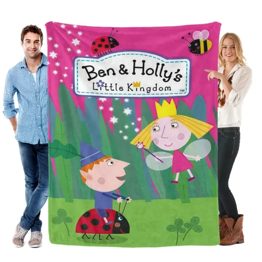 Discover Ben and Holly Fleece Blanket for Bed and Sofa