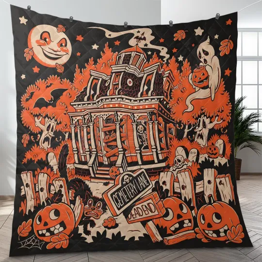 Discover Halloween Fleece Blanket
