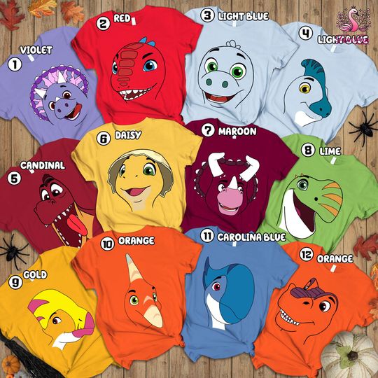 Discover Dino Ranch Costume Shirts, Group Matching T-shirt, Dinosaurs Halloween Costume T-shirt, Halloween Family Matching Shirts, Kid Halloween Tee