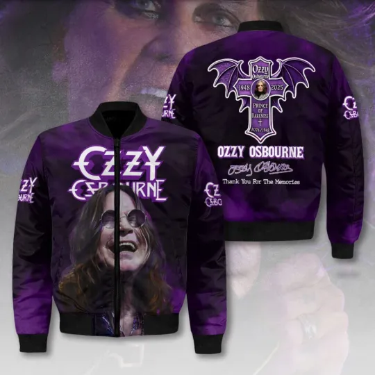 Black Sabbath x Ozzy Prince of Darkness 3D Bomber Jacket