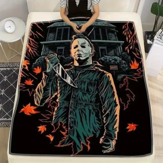 Michael Myers Halloween Fleece Blanket