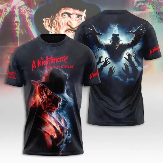 A Nightmare on Elm Street Horror Movies Halloween 3D T-shirt