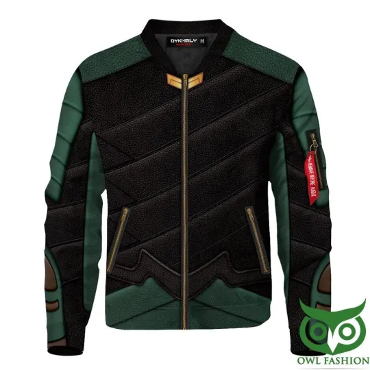 Loki Laufeyson Marvel Comics Printed Bomber Jacket
