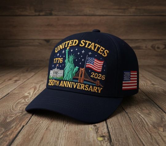USA 250th Anniversary Eagle Baseball Cap, Patriotic Adjustable Hat, American Heritage 17762026 Unisex Gift, Christmas Gift, Gift For Dad
