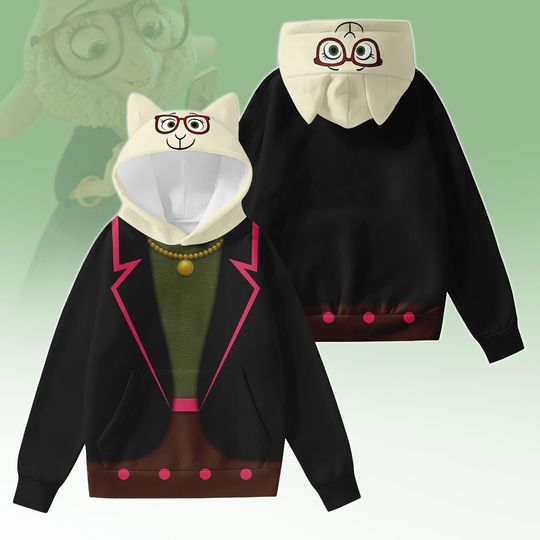 Dawn Bellwether Costume Hoodie With Ears, Disney Zootopia Cosplay Costume, Animal Kingdom Shirt, Disneyland Hoodie, Disney World Hoodie