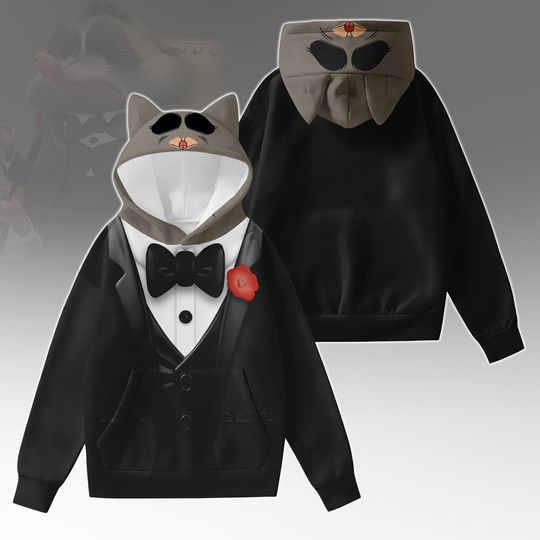 Mr Big Costume Hoodie With Ears, Disney Zootopia Cosplay Costume, Animal Kingdom Hoodie, Disneyland Hoodie, Disney World Hoodie