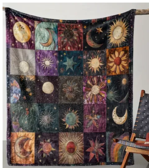 Celestial Fleece Blanket, Lightweight