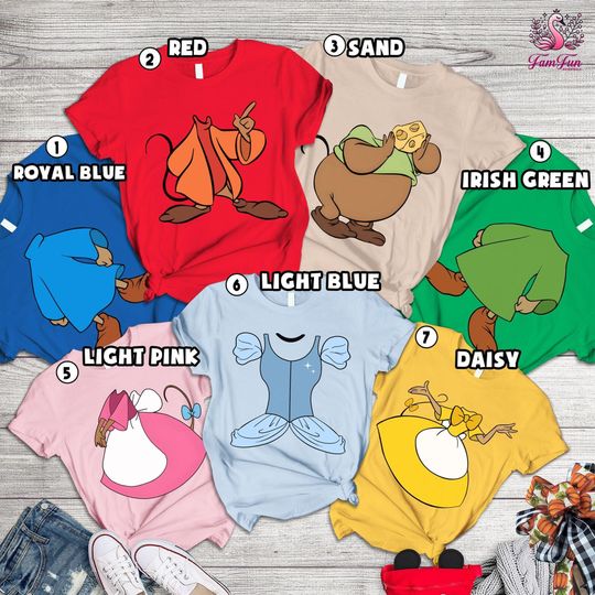 Discover Cinde Halloween Costume T-shirt, Halloween Cinde Group Shirt, Jag and Gus Gus Shirt