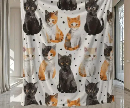 Discover Soft Fleece Cat Blanket