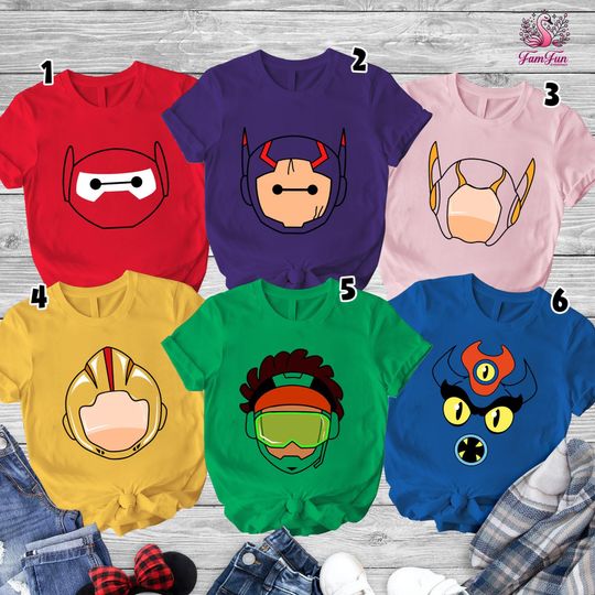 Big Hero 6 Costume Halloween Shirt, Big Hero 6 Shirt, Hiro Hamada Baymax Shirt