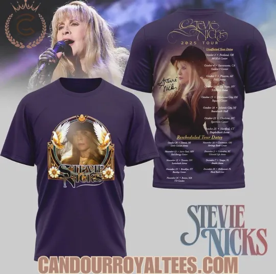 Stevie Nicks 2025 Tour 3D All Over Printed T-Shirt