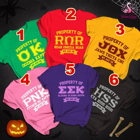 Monsters University Fraternity Sorority Shirts