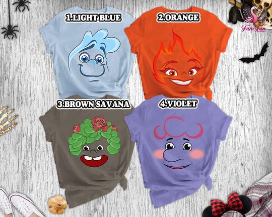 Discover Elemental Halloween Costume Shirts, Disneyland Elemental Shirt
