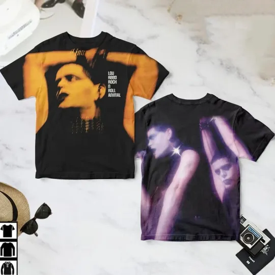 Lou Reed Rock ‘n’ Roll Animal Album Cover 3D T-Shirt