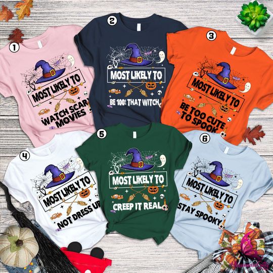 Discover Most Likely to Halloween Shirt, Family Halloween Tee, Halloween Group Tees