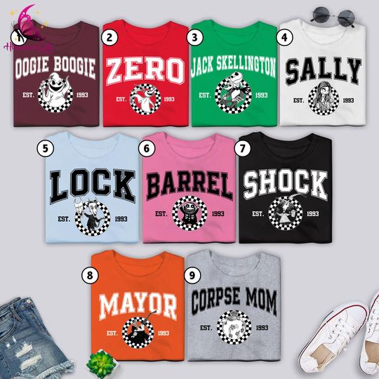 The Nightmare Before Christmas EST 1993 Shirt, Oogie Boogie Shirt