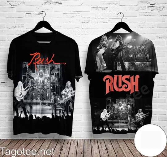 Discover AOP Rush band ROCK band concert ]3D T-shirt All sizes S to 5XL
