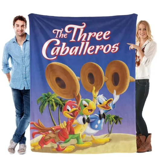 Discover The Three Caballeros Blanket Soft Bed Sofa Throw Cozy Lightweight Birthday Gift