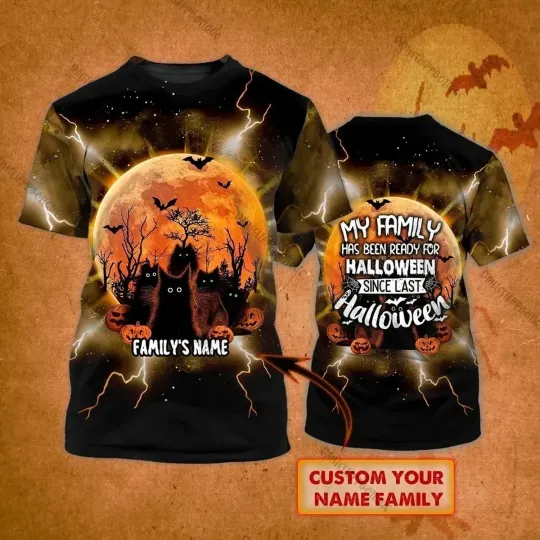 Personalized Family Halloween 3D Shirt Classic 3D