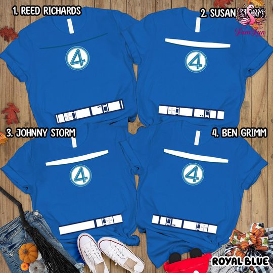 Fantastic Four Shirt, Fantastic Four Halloween Costume T-shirt