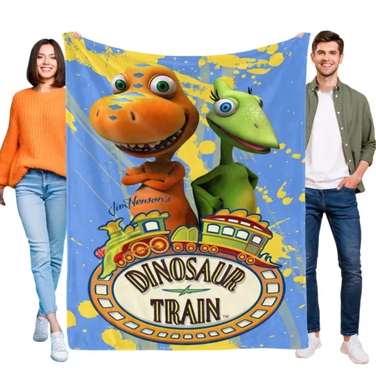 Discover Dinosaur Train Fleece Blanket Soft Bed Sofa Couch Throw Birthday Gift for Boys