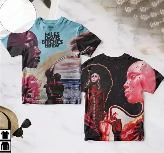 Discover Miles Davis Bitches Brew Album Cover AOP 3D T-shirt