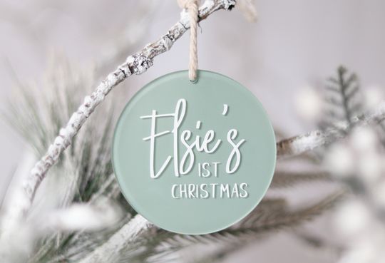 Discover Personalized Baby First Christmas Ornament, Acrylic Ornaments, Family Christmas Ornament, First Christmas ornament 2025, Baby shower gift