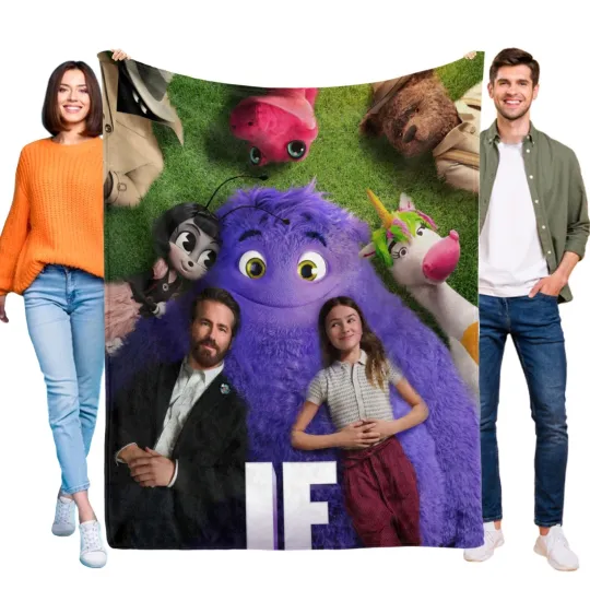 Discover 2024 Blue Flannel Blanket Soft Sofa Bed Throw for Kids