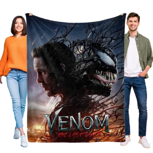 Venom Last Dance Fleece Blanket Throw Soft Flannel Bed Blanket