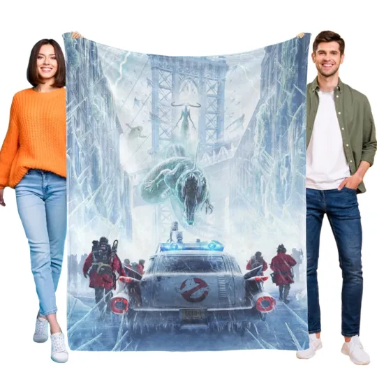 Discover Ghostbusters Fleece Blanket for Kids, Soft Bed and Couch Throw, Birthday Gift