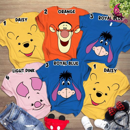 Family Group Halloween Shirt | The Pooh And Friends Shirt | Winnie The Pooh Tee