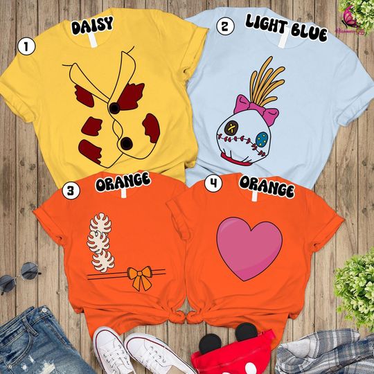 Discover Stitch Costume Lilo and Friends Ohana Costume Shirt, Halloween Family Matching Shirt