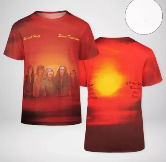 Discover Uriah Heep Sweet Freedom Album Cover AOP 3D T-shirt