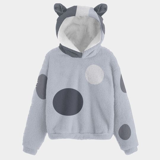 Discover Gray Little Cousin-Disney Bounding - Halloween - Cosplay - Kids Borg Fleece Sweatshirt With Ear