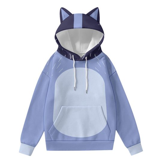 Discover Blue/Gray Nana - Costume - Cosplay - Halloween - Adult Hoodie With Decorative Dog or Cat Ears
