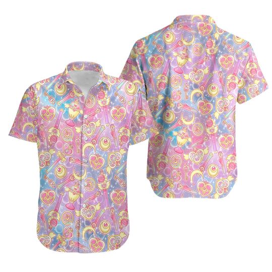 MAGICAL GIRLS SAILOR MOON HAWAIIAN SHIRT
