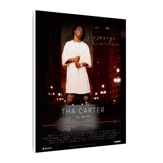 Lil Wayne Poster | Tha Carter Poster | Album Poster Prints | Wall Decor Posters | Album Cover | Rap Music Poster