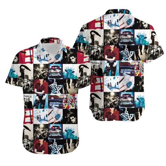 U2 Band Achtung Baby Album Cover Hawaiian Shirt