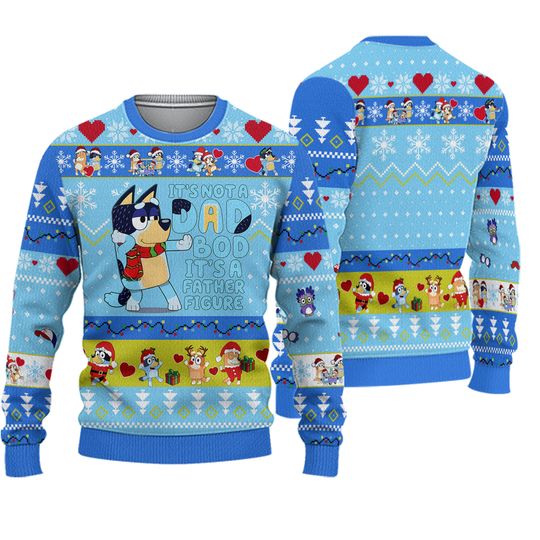Blu.e.y Ugly Christmas Sweater, Ugly Christmas Sweater, Blue Family Christmas Tree, Christmas Sweatshirt, Family Shirt