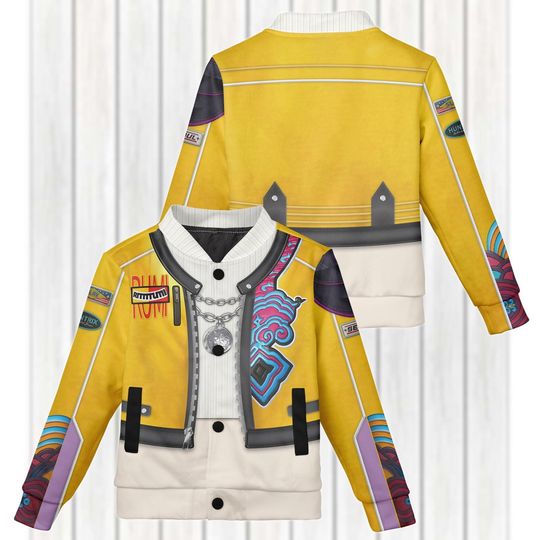 Discover Kpop Rumi Baseball Jacket, Kpop Group Women Jacket, Rumi Youth Baseball Jacket, Anime Kpop Movie Costume, Halloween Cosplay Gifts