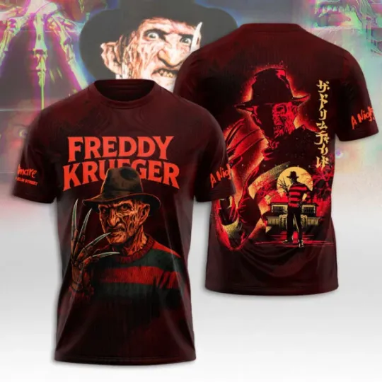 A Nightmare on Elm Street 3D Shirt, Freddy Krueger for Fans