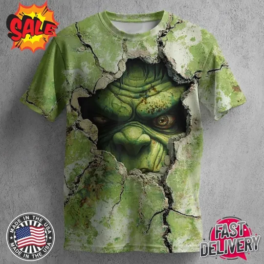 Discover Halloween Optical Illusion Zombies 3D Horror Party Street 3D T-Shirt