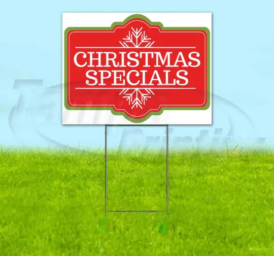Discover CHRISTMAS SPECIALS Yard Sign