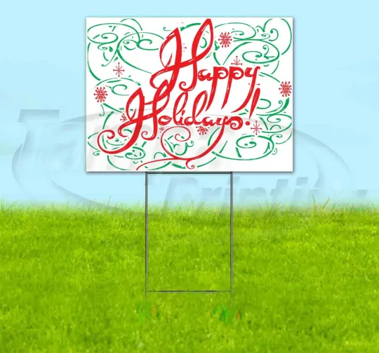 Discover HAPPY HOLIDAYS Yard Sign