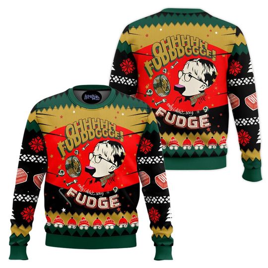Christmas Story Fudge, Ohh Fudge Ugly Sweater, A Christmas Story Sweatshirt