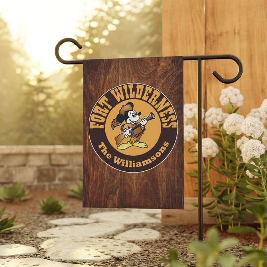 Discover Fort Wilderness Camping Flag - Garden Flag Custom