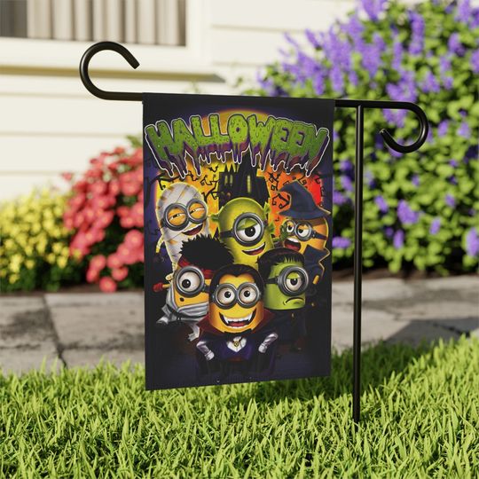 Discover Minions Halloween Garden or Home Flag Banner