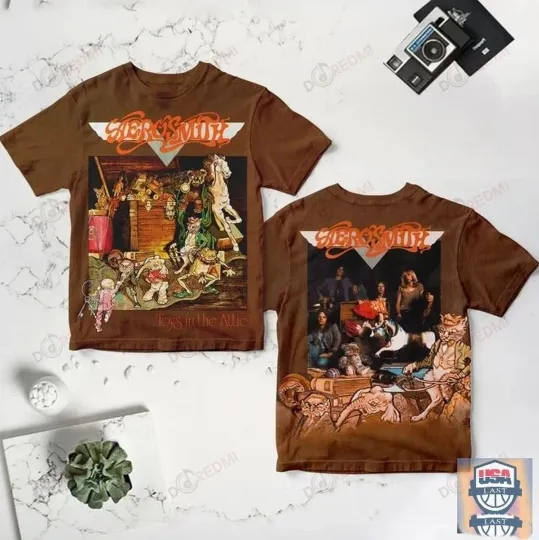 Discover Aerosmith Toys in the Attic Album AOP 3D T-shirt